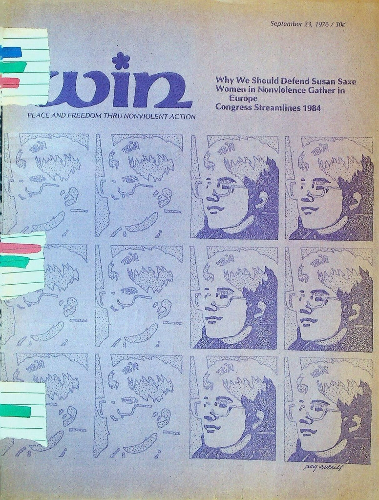Win Magazine September 23 1976 Susan Saxe International Gathering of Women