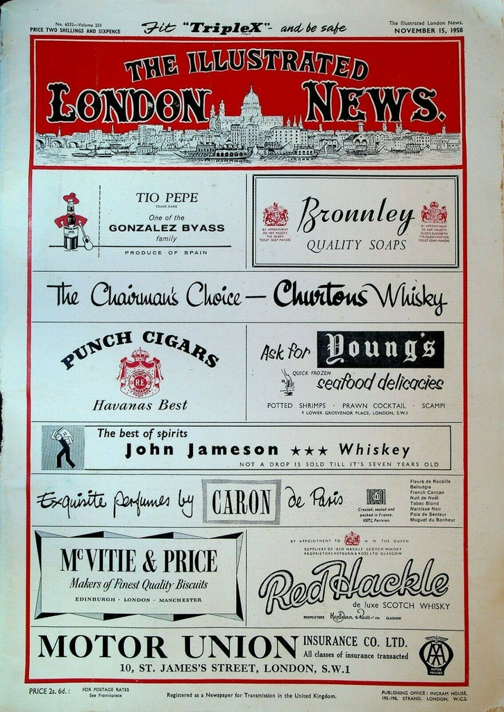 Illustrated London News November 15 1958 Remembrance Day Donald Campbell
