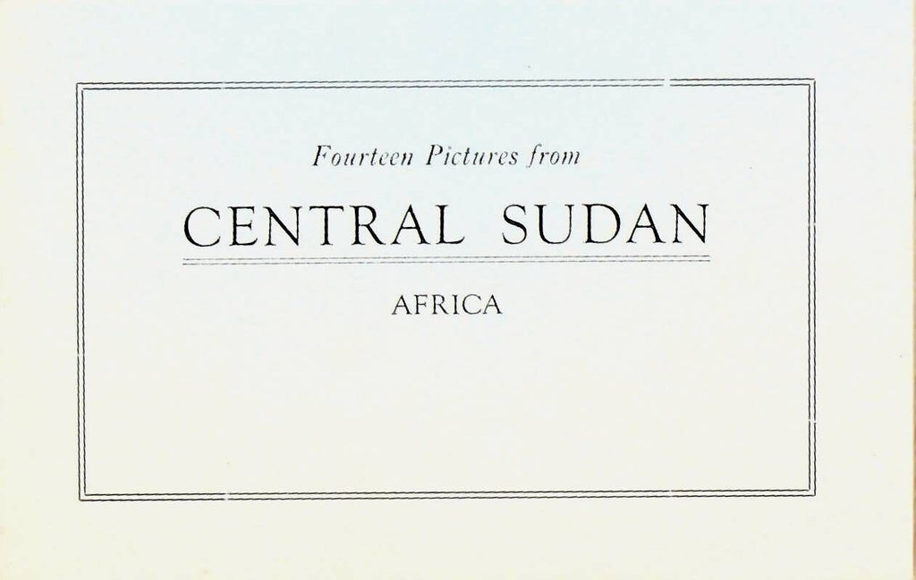 Fourteen Pictures from Central Sudan Africa Booklet Missions Otto Rood 1900s