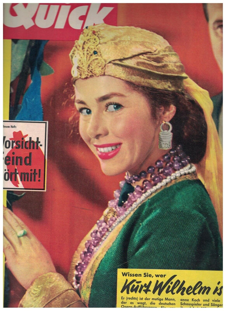 Quick Magazine November 9 1957 Kurt Wilhelm Sophia Loren Fall of Paris