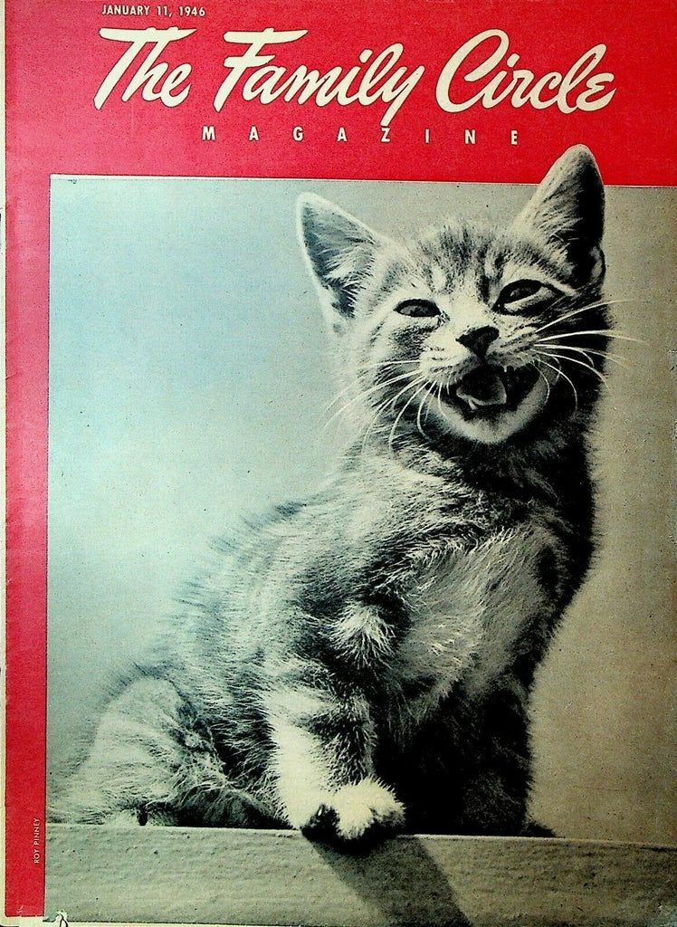 The Family Circle Magazine January 11 1946 Brooklyn NY Kitty Cat Laughing