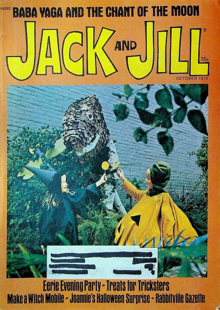 Jack & Jill Magazine October 1975 Halloween Costume Witch Cover