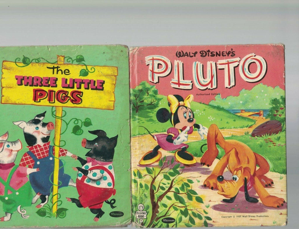 Kids Book Lot of 14 Donald Duck Pluto Goofy Blondie Three Little Pigs
