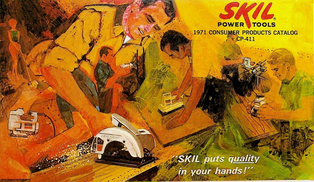 Skil Power Tools 1971 Consumer Products Catalog Saw Drill Sanders Polishers