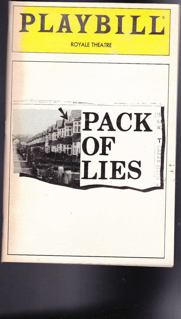 Pack of Lies Playbill 1985 Rosemary Harris Dana Ivey Patrick McGoohan