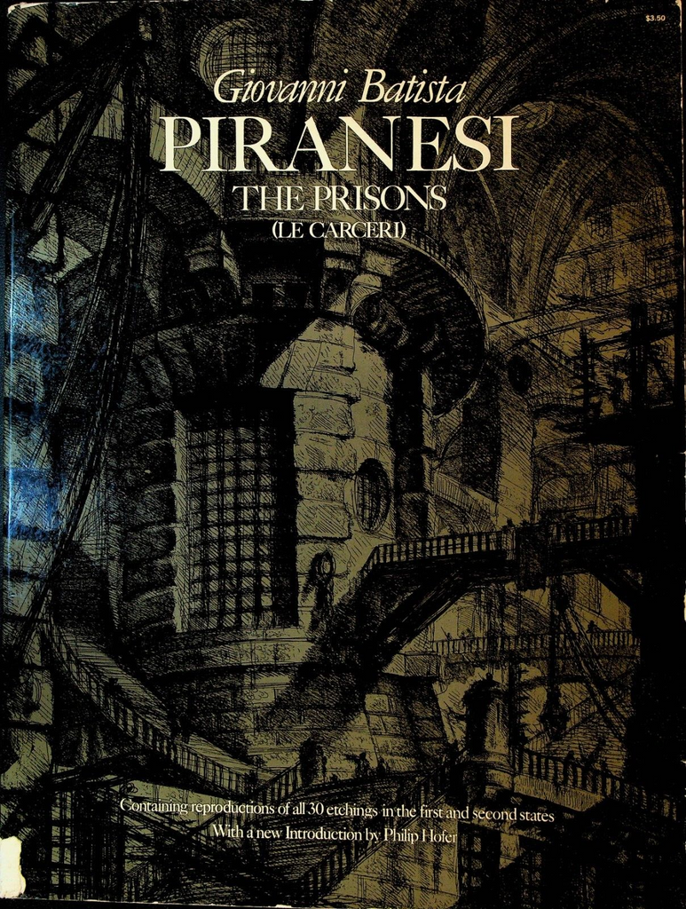 The Prisons Piranesi Giovanni Batista SC Book 30 Etchings 1973