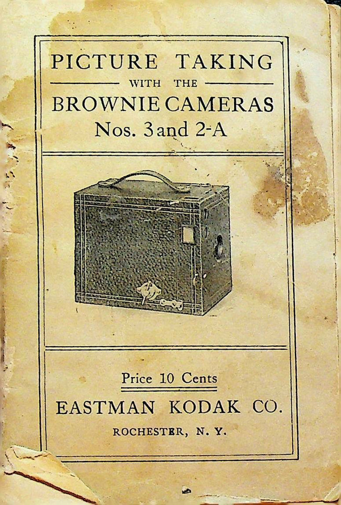 Picture Taking With the Brownie Camera No 3 & 2A Eastman Kodak 1923