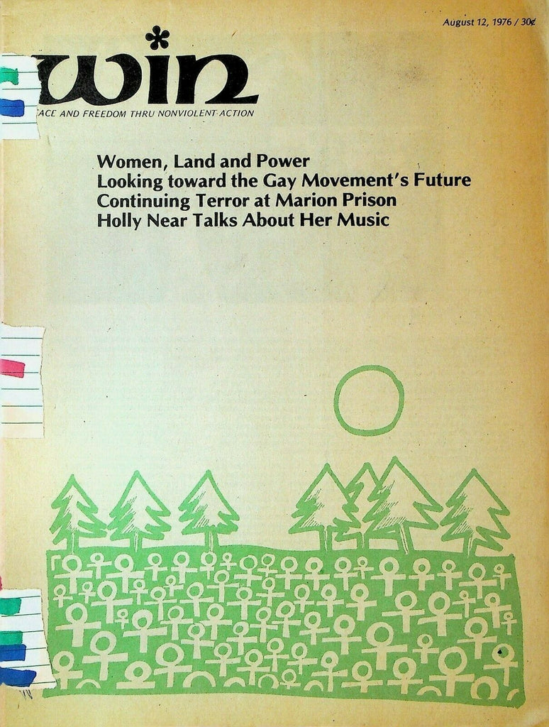 Win Magazine August 12 1976 Gay Movement Marion Prison Holly Near