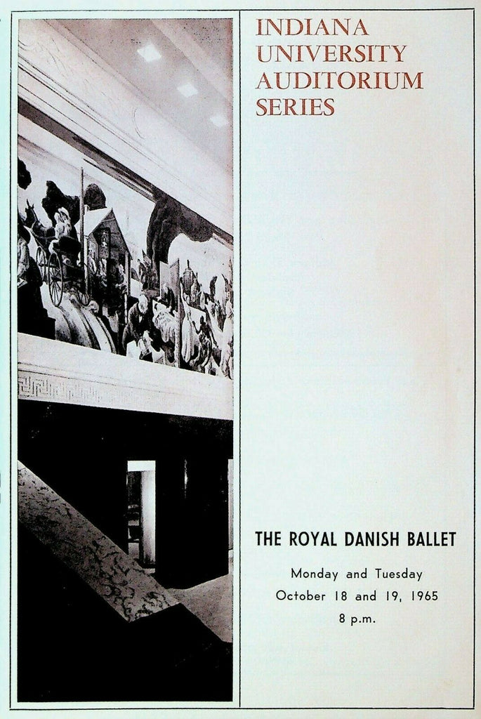 Royal Danish Ballet Program October 1965 Indiana University Konservatoriet