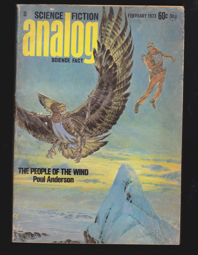 February 1973 Analog Magazine- Poul Anderson Tak Hallus Spider Robinson