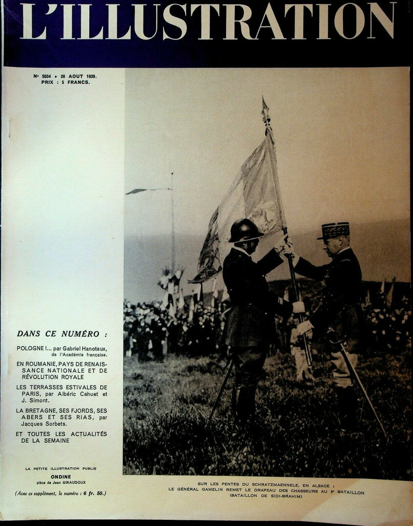 L'Illustration Magazine August 26 1939 Romania International Exposition