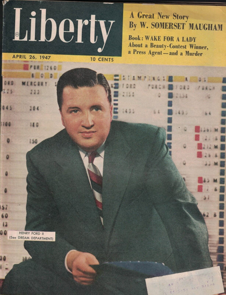 Liberty Magazine April 26 1947 Henry Ford II Bucky Harris Humphrey Bogart