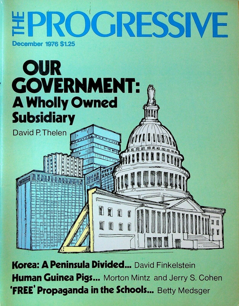 The Progressive November 1976 Japan Hartford Connecticut Quakers & FBI