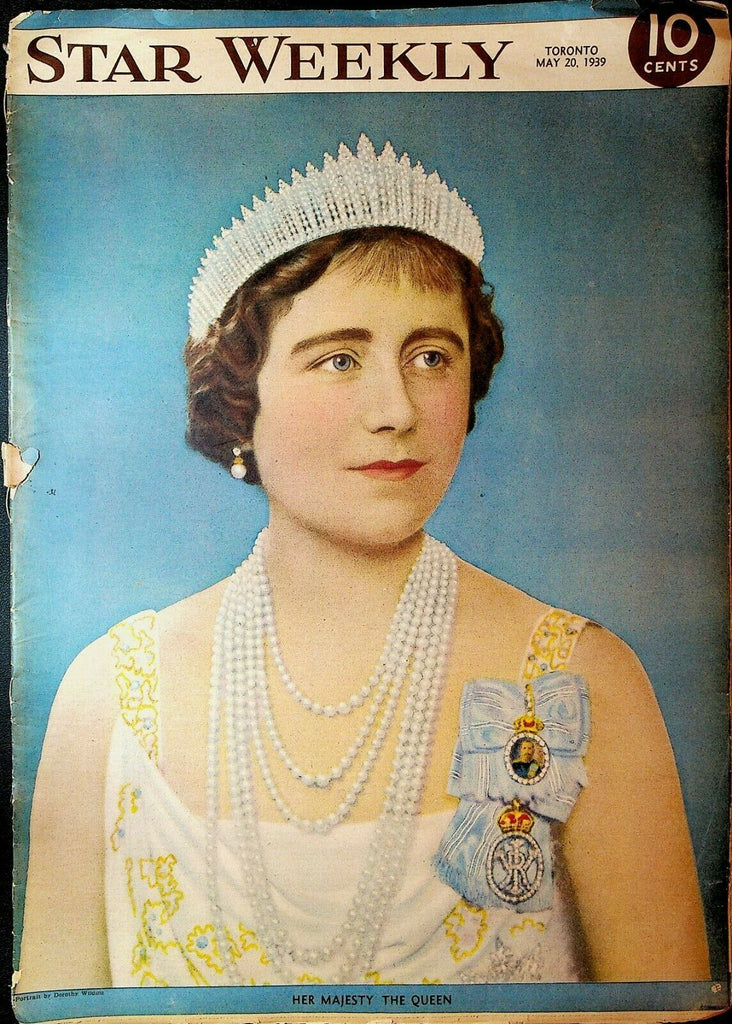 Star Weekly May 20 1939 Queen Elizabeth Ruth Valerie Young Roller Skating