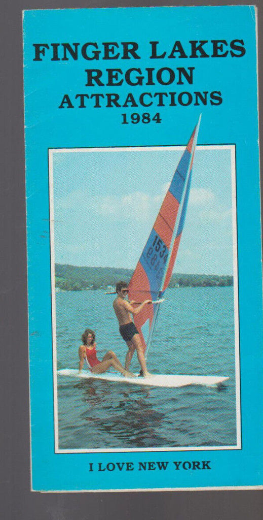 Finger Lakes Region Attractions 1984 Brochure I Love New York