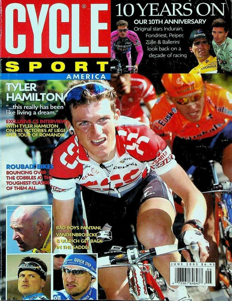 Cycle Sport Magazine June 2003 Tyler Hamilton Mario Cipollini Graham Watson