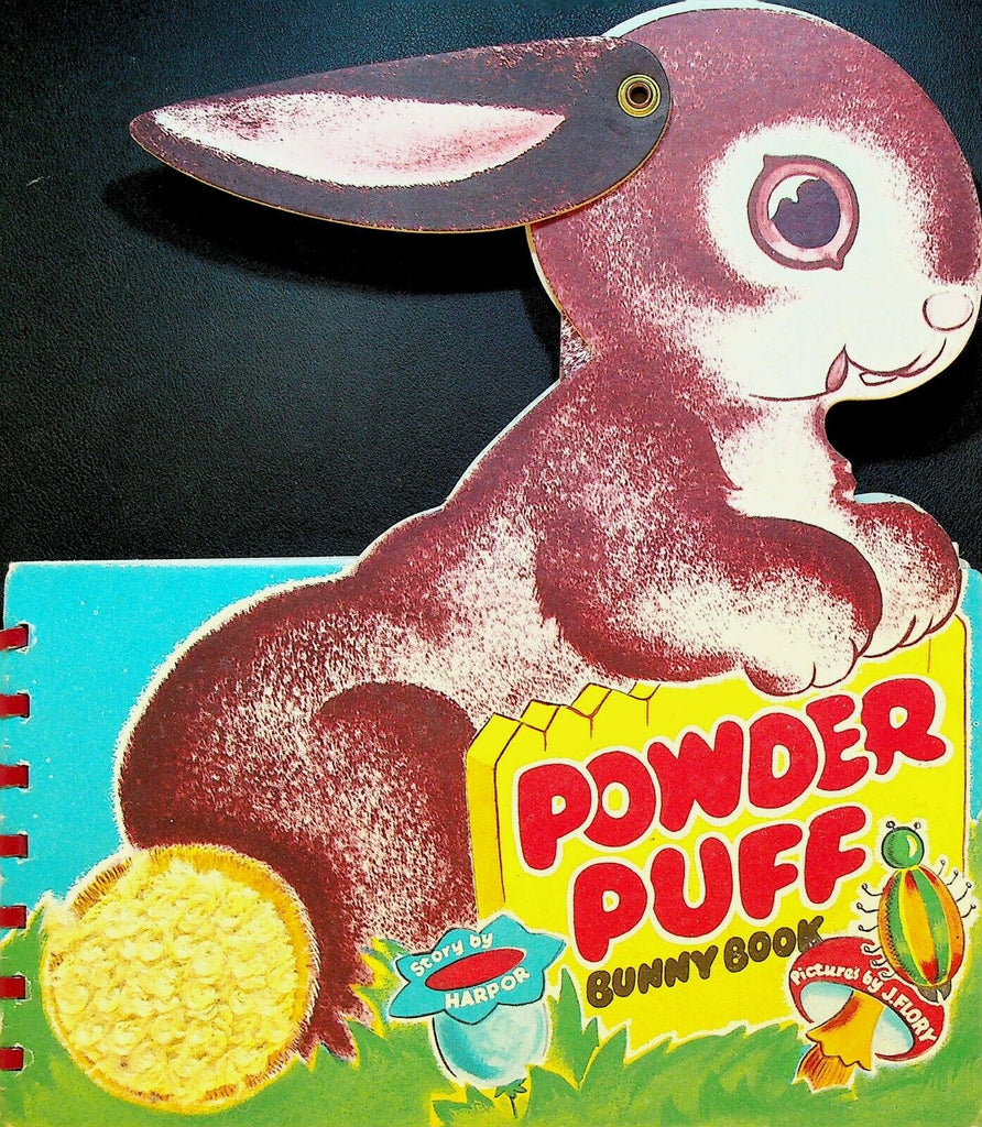 Powder Puff Bunny Book 1948 Harpor J Flory Plowitz Capitol Publishing