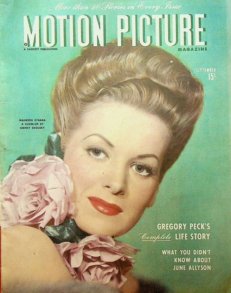 Motion Picture Magazine September 1945 Maureen O'Hara Frank Sinatra Roy Rogers