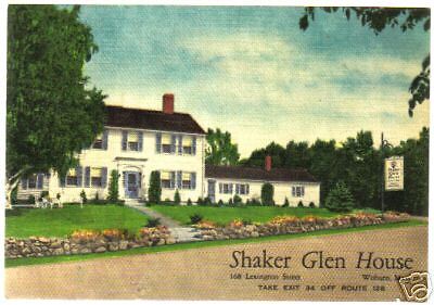 1950s card Shaker Glen House in Woburn Massachusetts