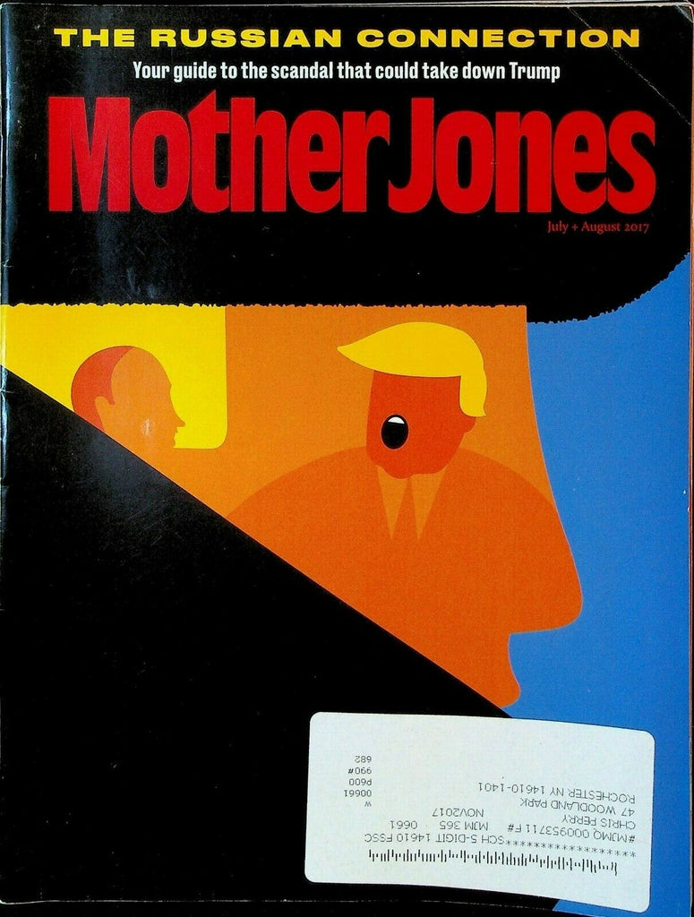 Mother Jones Magazine July 2017 Donald Trump Vladimir Putin Russia