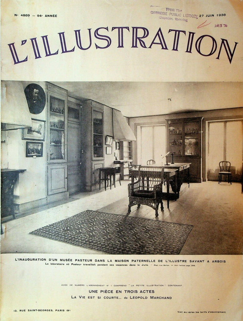 L'Illustration June 27 1936 Arctic Exploration Panhard et Levassor Dynamic Car