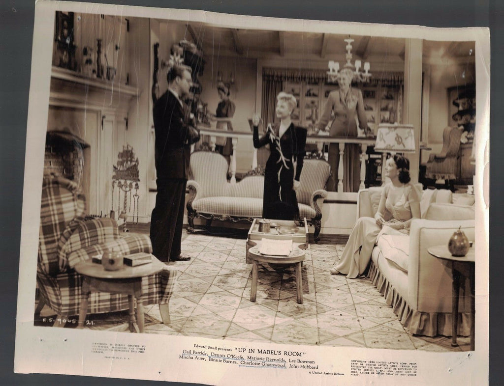 Up in Mabel's Room Charlotte Greenwood 1944 8x10 Movie Still B/W