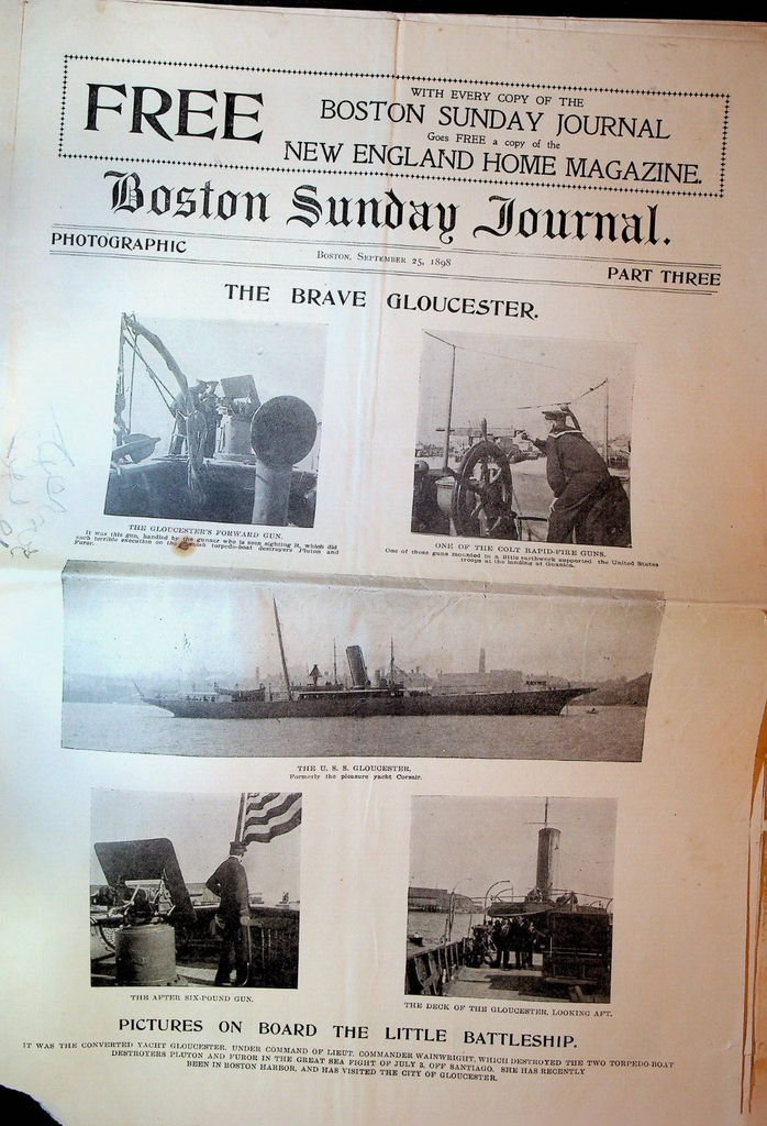Boston Sunday Journal September 25 1898 Spanish American War Symphony Orchestra