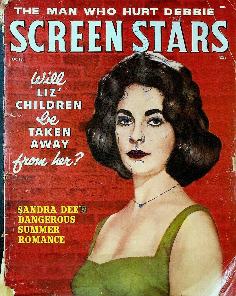 Screen Stars Magazine October 1960 Liz Taylor Sandra Dee Debbie Reynolds
