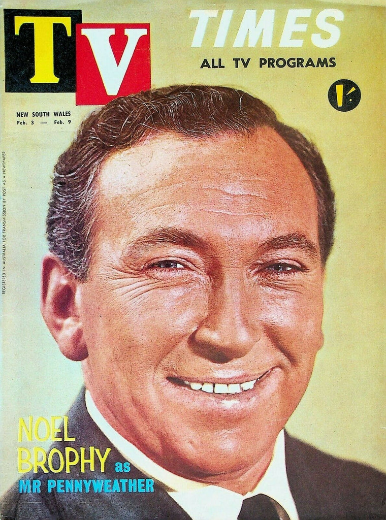 TV Times Magazine February 3 1962 Noel Brophy Robert Taylor Sebastian Cabot