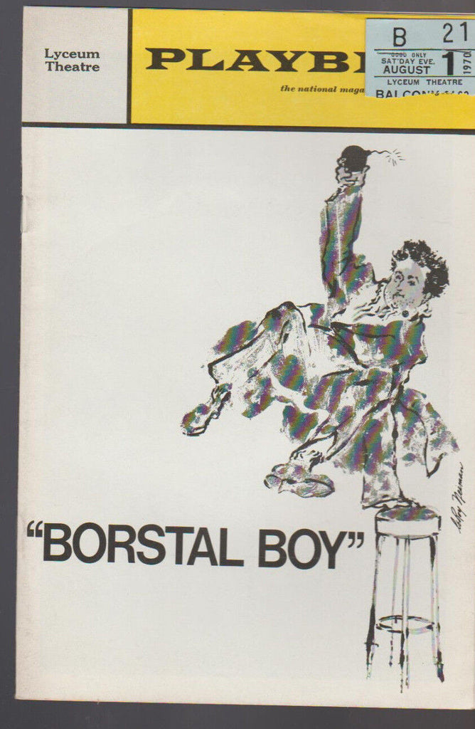 Borstal Boy Playbill July 1970 Niall Toibin Frank Grimes Bruce Heighley