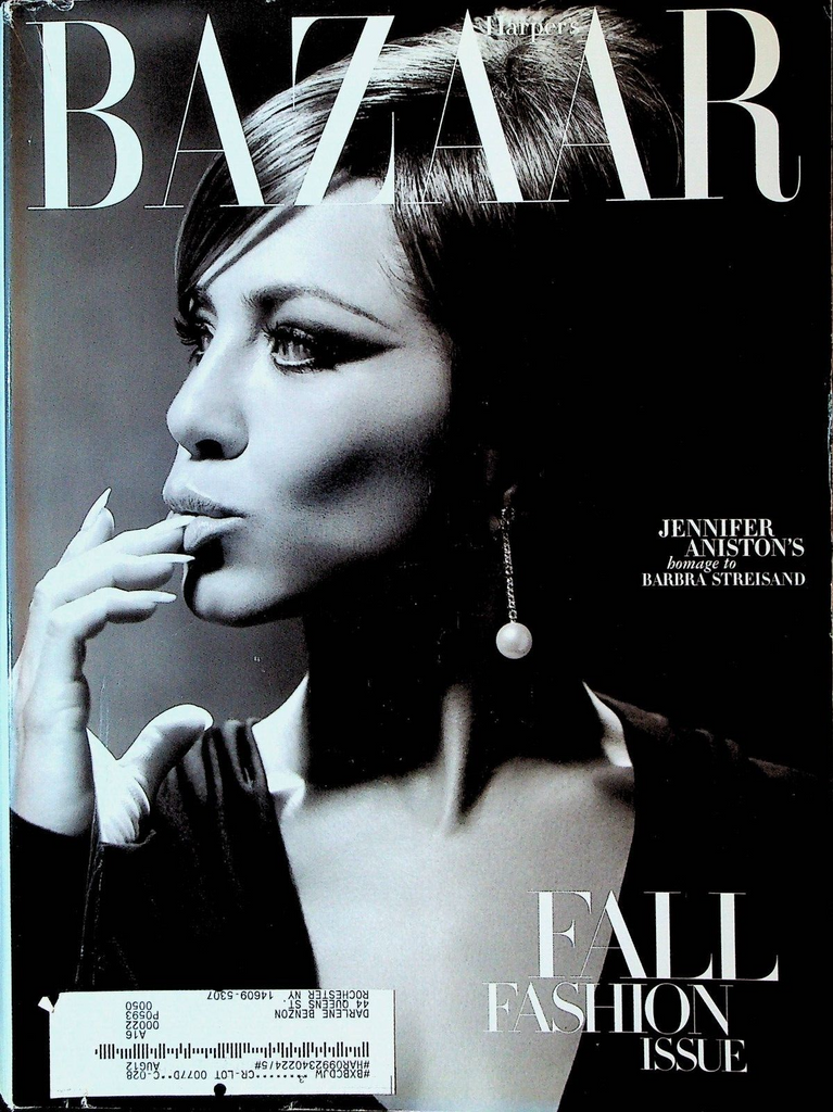Harper's Bazaar September 2010 Jennifer Aniston Barbra Streisand Rachel Zoe