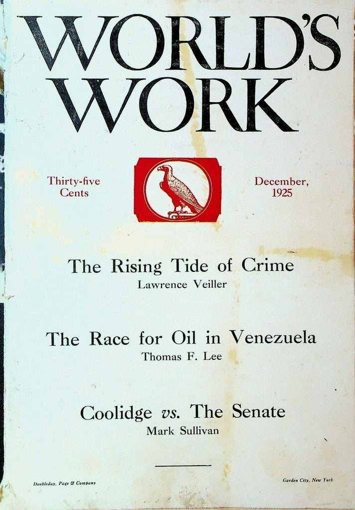 World's Work Magazine December 1925 Culion Leprosy Colony Norway Prohibition