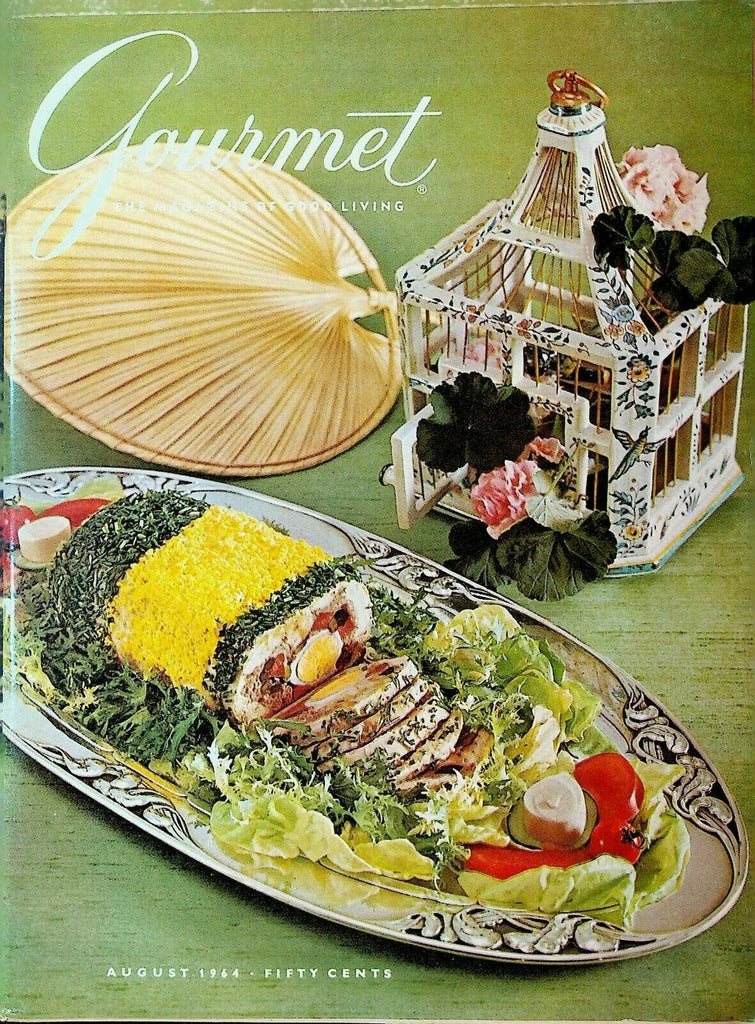 Gourmet Magazine August 1964 Gelatin Wines of Iberia Lettuce