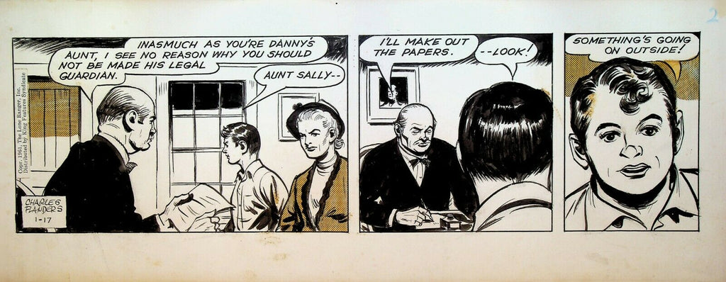 The Lone Ranger Original Comic Strip Art Charles Flanders January 17 1961