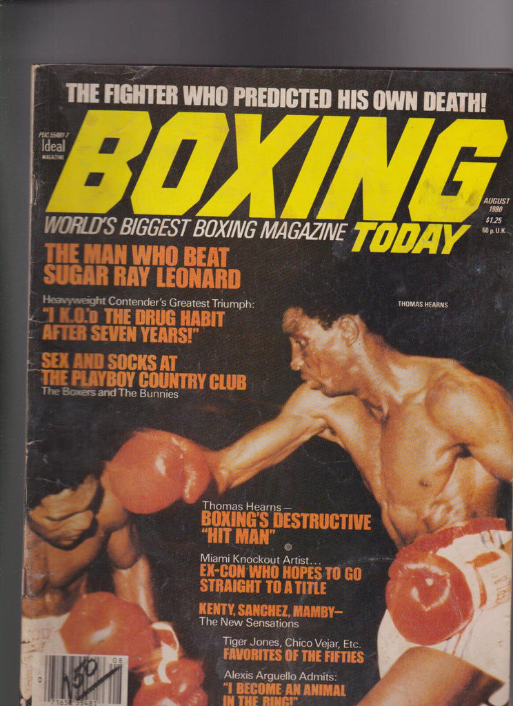 Boxing Today Magazine Thomas Hearns Chico Vejar August 1980
