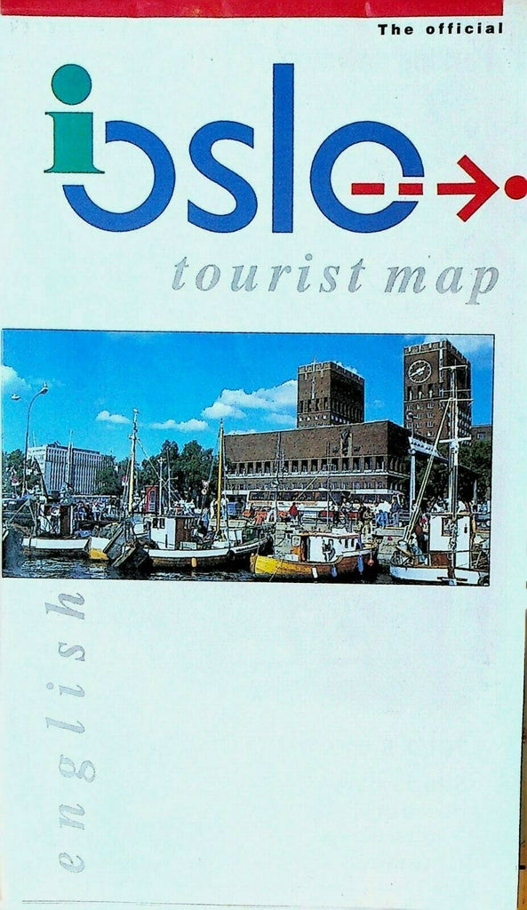 The Official Oslo Norway Tourist Map English Edition 1990s