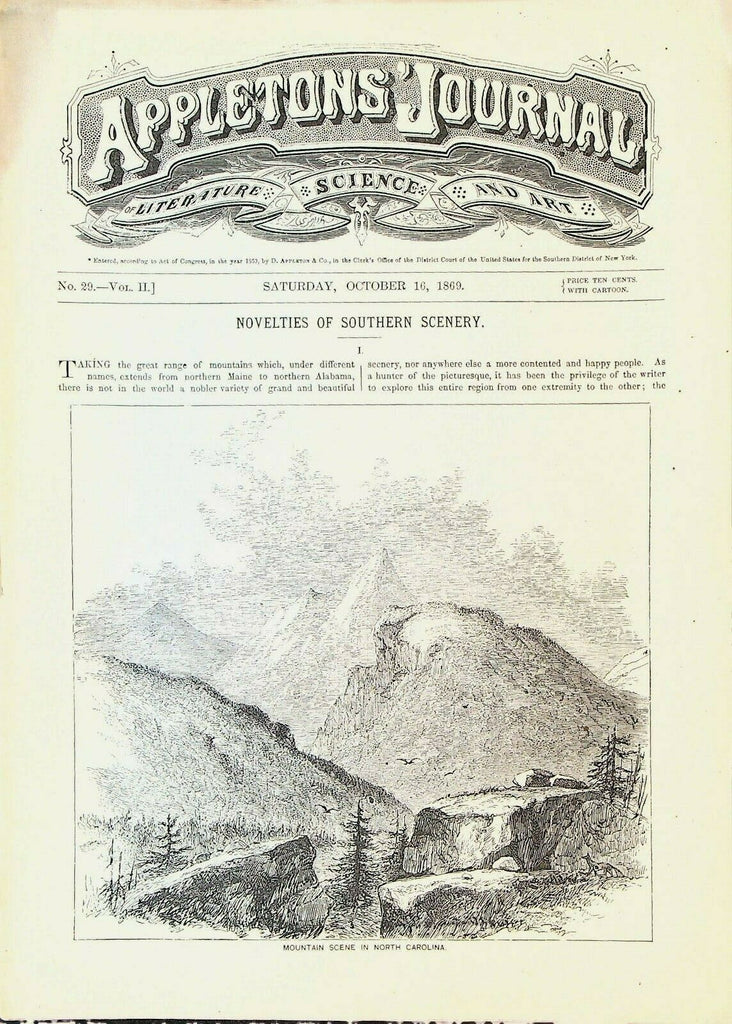 Appletons' Digest October 16 1869 Charles Dickens Prison Management