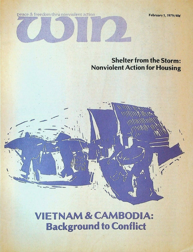 Win Magazine February 1 1979 Vietnam Cambodia Vera B Williams