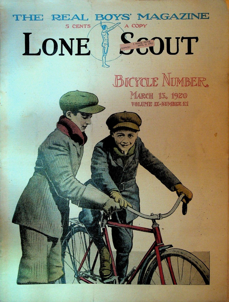 Lone Scout  Magazine March 13 1920 Scouting Bicycle US Forest Service