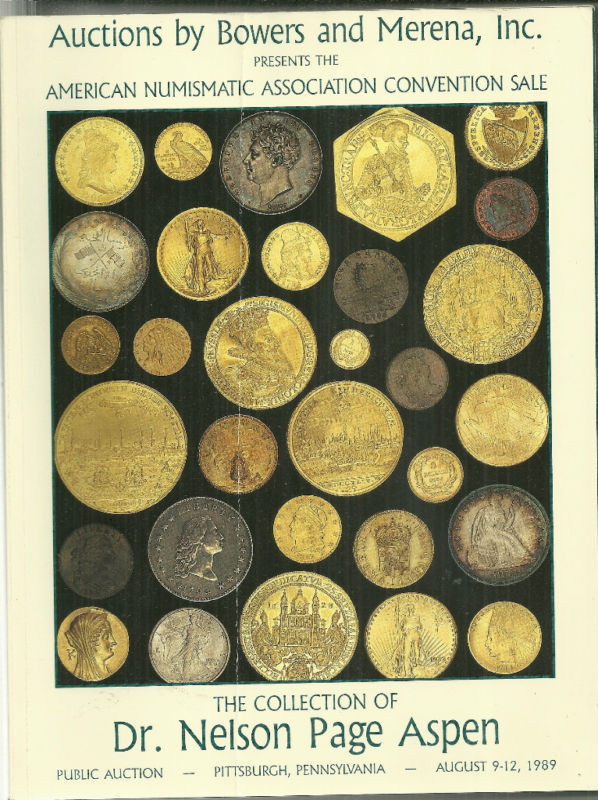 American Numismatic Assocation Convention Sale 1989 Catalog Dr Nelson Aspen
