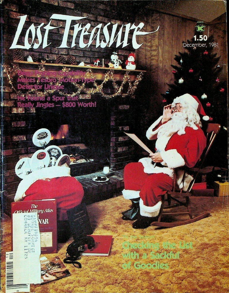 Lost Treasure Magazine December 1981 Santa Claus Pancho Villa Raiders