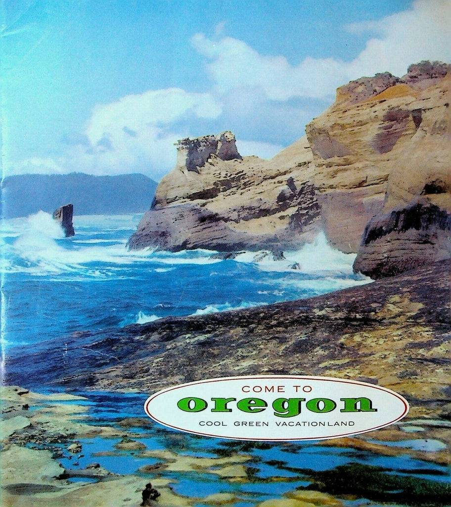 Come to Oregon Cool Green Vacationland Booklet 1950s Travel Tourism