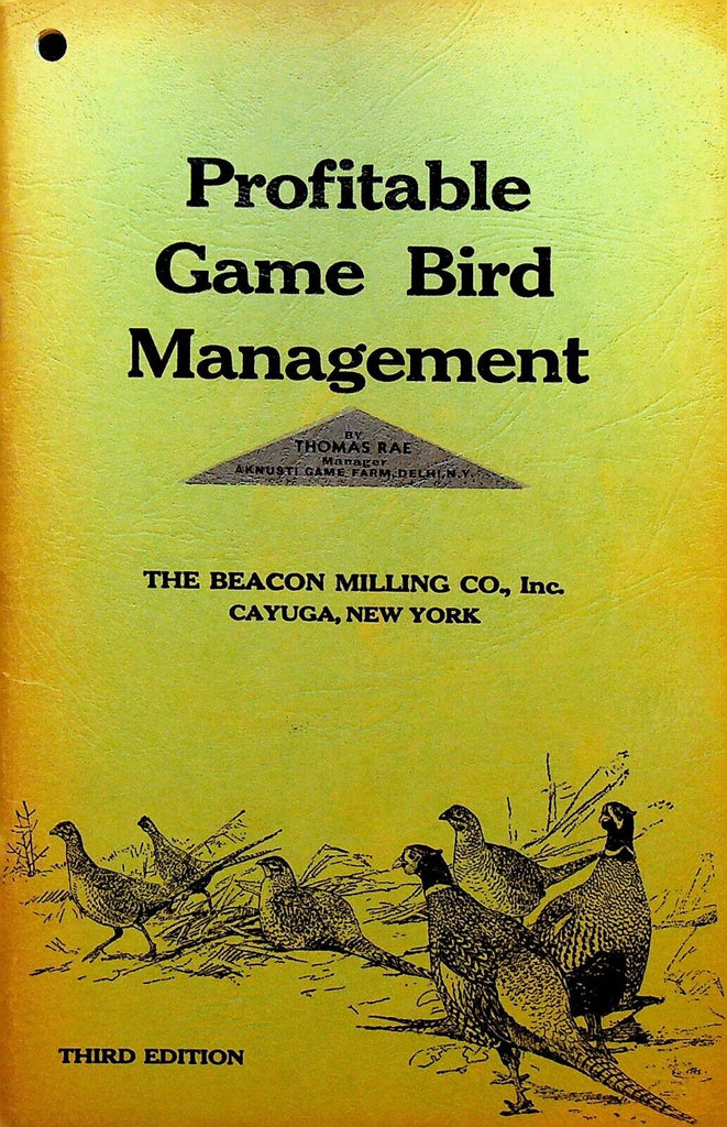 Profitable Game Bird Management Beacon Milling Cayuga NY 3rd Ed 1940