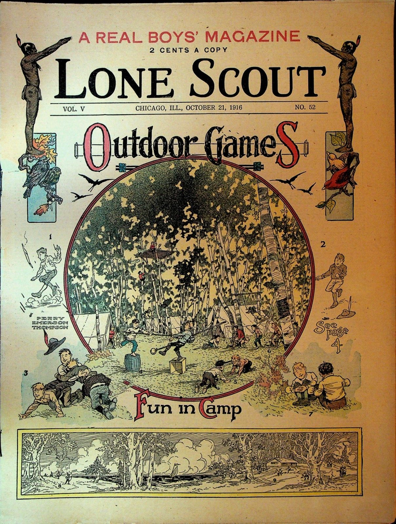 Lone Scout Magazine October 21 1916 Scouting Perry Emerson Thompson