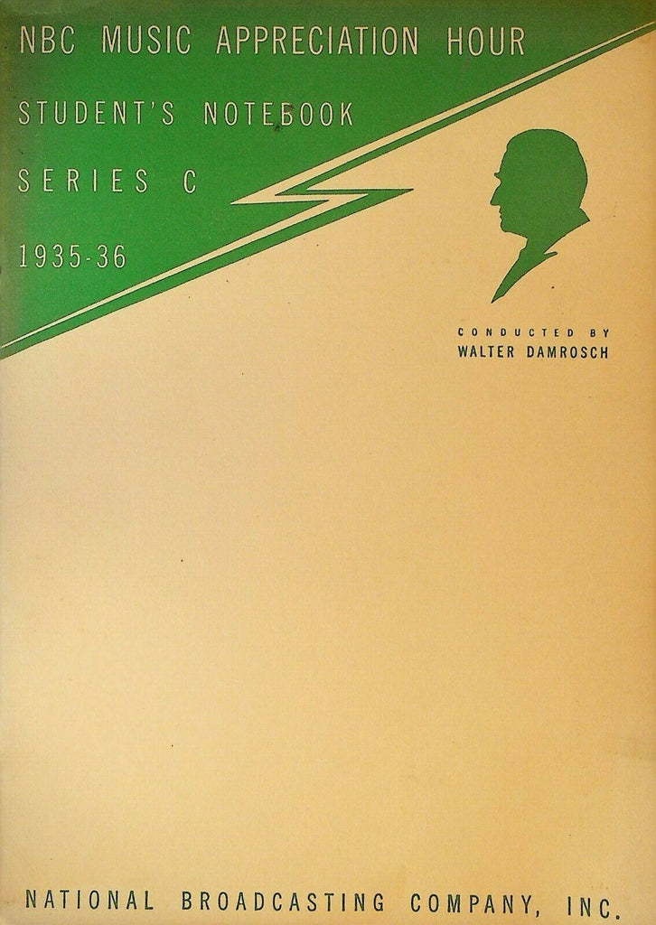 NBC Music Appreciation Hour Booklet 1935-36 Series C Student Notebook