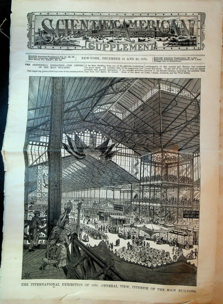 Scientific American Supplement December 23 1876 International Exhibition