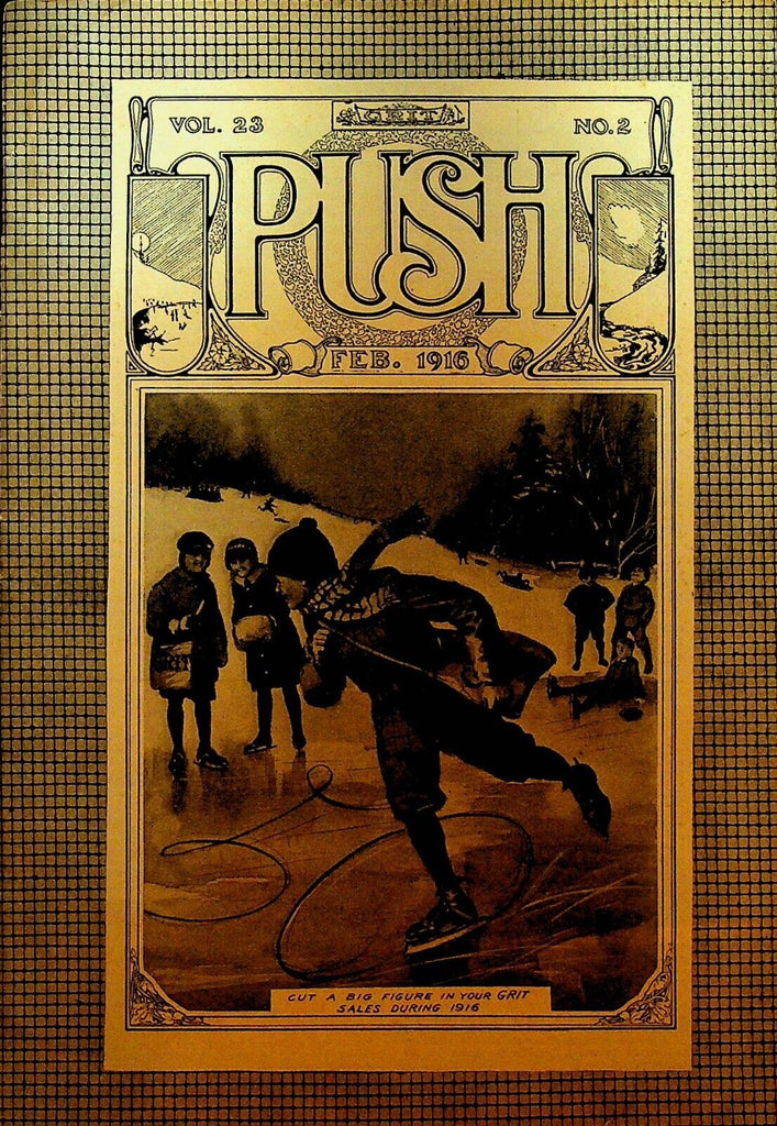 Push Magazine February 1916 Grit Ice Figure Skating