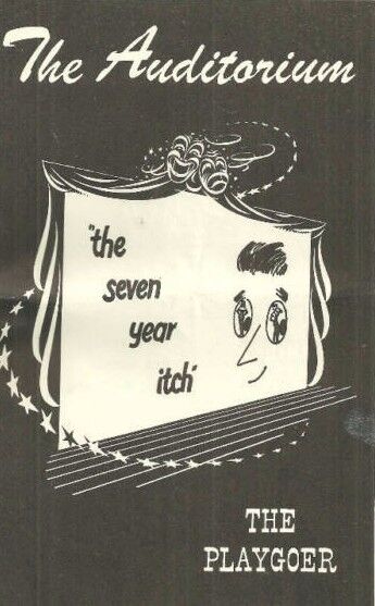 The Seven Year Itch 1955 Program Eddie Bracken Howard Freeman Rochester NY