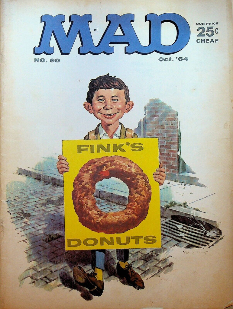 Mad Magazine 90 October 1964 Norman Mingo Firefighters Spy v Spy Don Martin