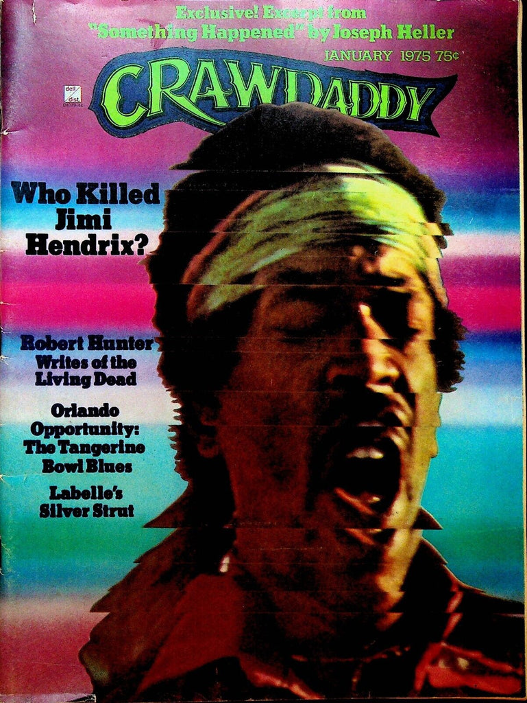 Crawdaddy Magazine January 1975 Jimi Hendrix Joseph Heller Jerry Garcia